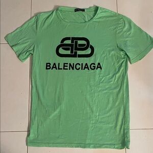 Balenciaga Green Short Sleeve Tee